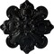 Ekena Millwork Katheryn Ceiling Medallion, Hand-Painted Jet Black, 18 1/8"OD x 1 1/4"P CM18KABLF - alternate 1